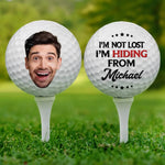 Custom Photo Funny Golf Gifts for Men - Personalized Golf Ball