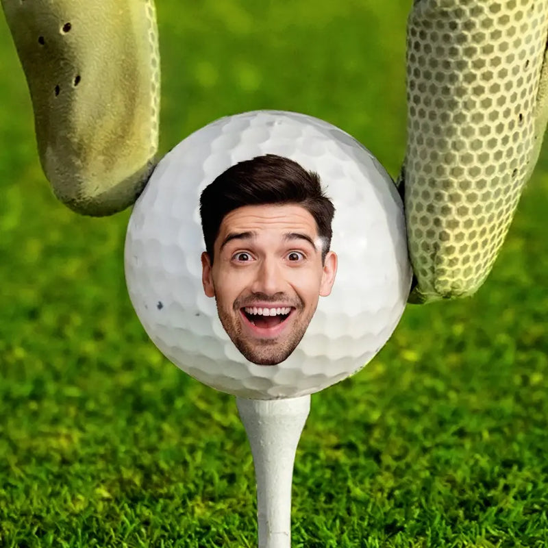 Custom Photo Funny Golf Gifts for Men - Personalized Golf Ball