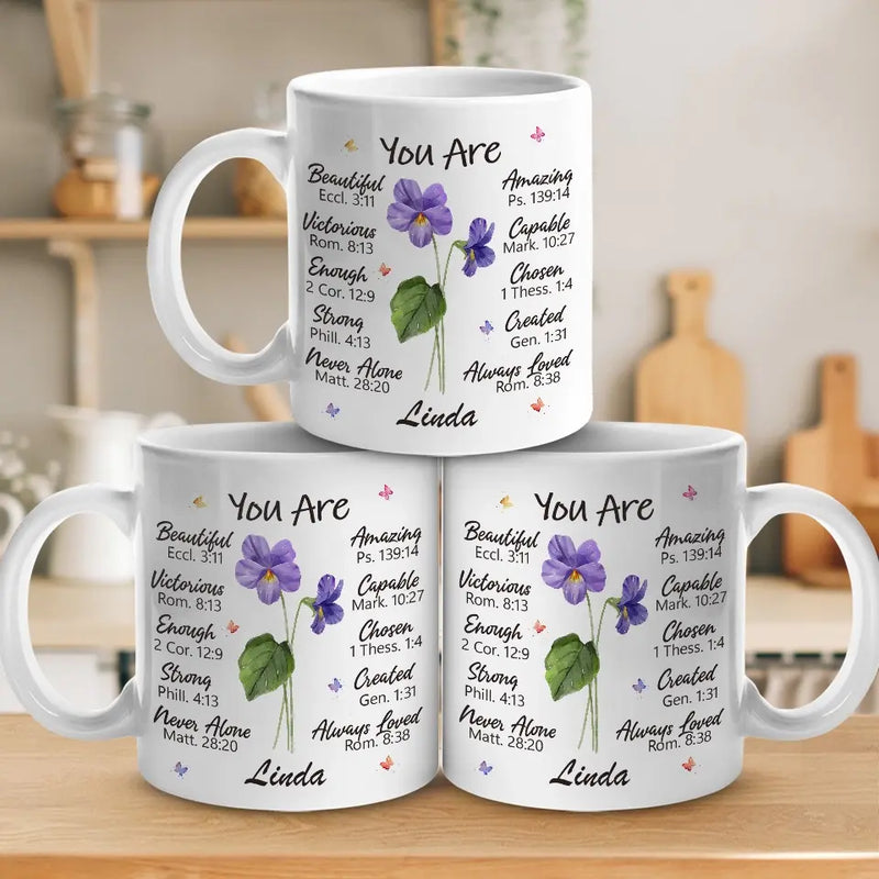 Custom Name Christian Bible Verse Gifts - Personalized Mug