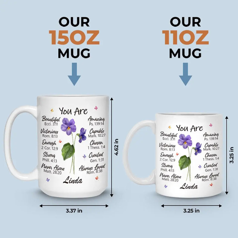 Custom Name Christian Bible Verse Gifts - Personalized Mug