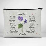 Custom Name Christian Bible Verse Gifts for Women - Personalized Cosmetic Bag