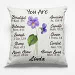 Custom Name Christian Encouragement Decor - Personalized Pillow