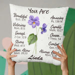 Custom Name Christian Encouragement Decor - Personalized Pillow
