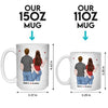 To Love Is To Burn, To Be On Fire - Couple Personalized Custom Mug - Gift For Husband Wife, Anniversary
