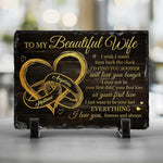 Custom Name Romantic Wife Gifts - Personalized Stone With Stand