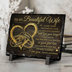 Custom Name Romantic Wife Gifts - Personalized Stone With Stand