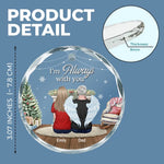 Custom Name Memorial Christmas Gifts - Personalized Glass Ornament