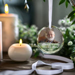 Custom Photo Memorial Keepsake Gifts - Personalized Glass Ornament