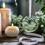 Custom Name Wedding Gifts for Couples - Personalized Glass Ornament