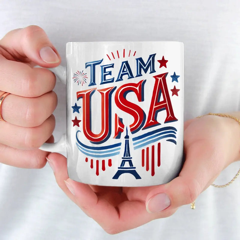 Team USA Patriotic Paris-Themed Gifts for Sports Fans - Mugs