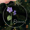A Thoughtful Gesture, Blooming With Meaning - Bestie Personalized Custom Ornament - Acrylic Custom Shaped - Christmas Gift For Best Friends, BFF, Sisters