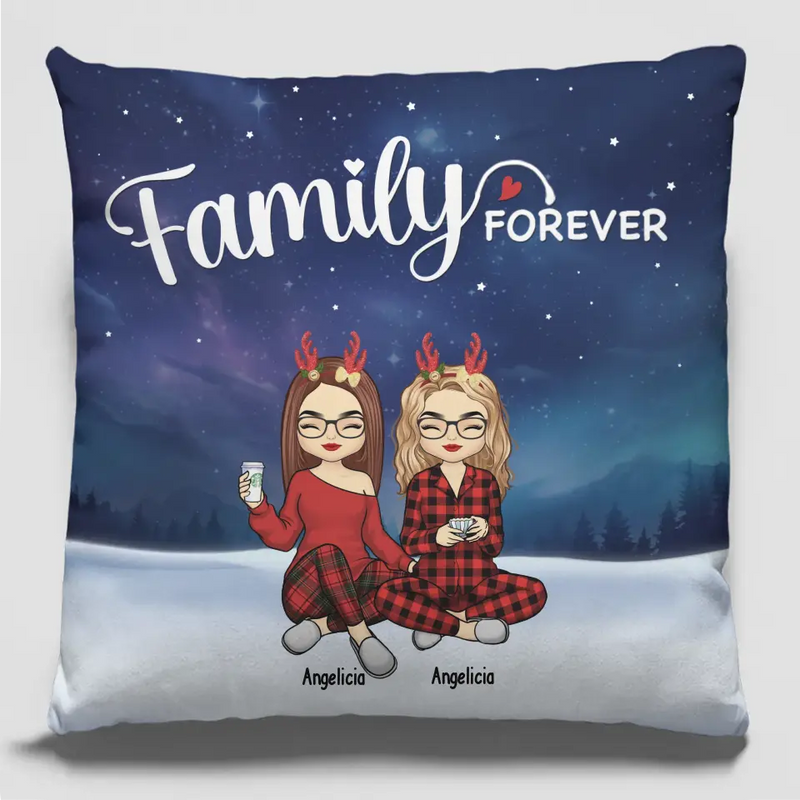 Custom Name Christmas Sibling Gifts - Personalized Pillow