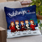 Custom Name Christmas Sibling Gifts - Personalized Pillow