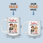 Custom Name Sister Gifts for Women - Personalized Mugs