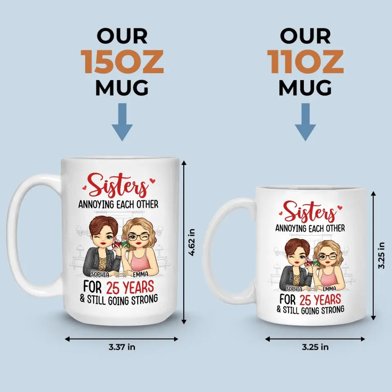 Custom Name Sister Gifts for Women - Personalized Mugs