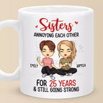 Custom Name Sister Anniversary Gifts - Personalized Mugs