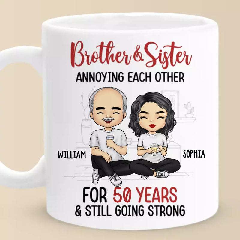Custom Name Sister Anniversary Gifts - Personalized Mugs