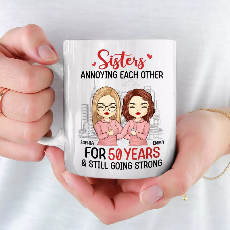Custom Name Sister Milestone Gifts - Personalized Mugs