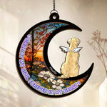 Custom Name Memorial Dog Gifts - Personalized Window Hanging Suncatcher