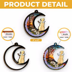 Custom Name Memorial Dog Gifts - Personalized Window Hanging Suncatcher