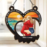 Custom Name Romantic Couple Gifts - Personalized Suncatcher Ornament