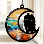 Custom Name Romantic Couple Gift - Personalized Suncatcher Ornament