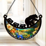 Custom Name Bear Family Gifts - Personalized Suncatcher Ornament