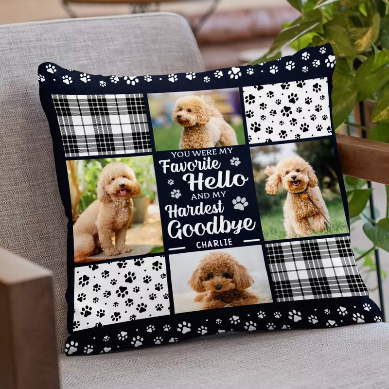 Custom Pet Photo Memorial Gifts for Dog Lovers - Personalized Pillow