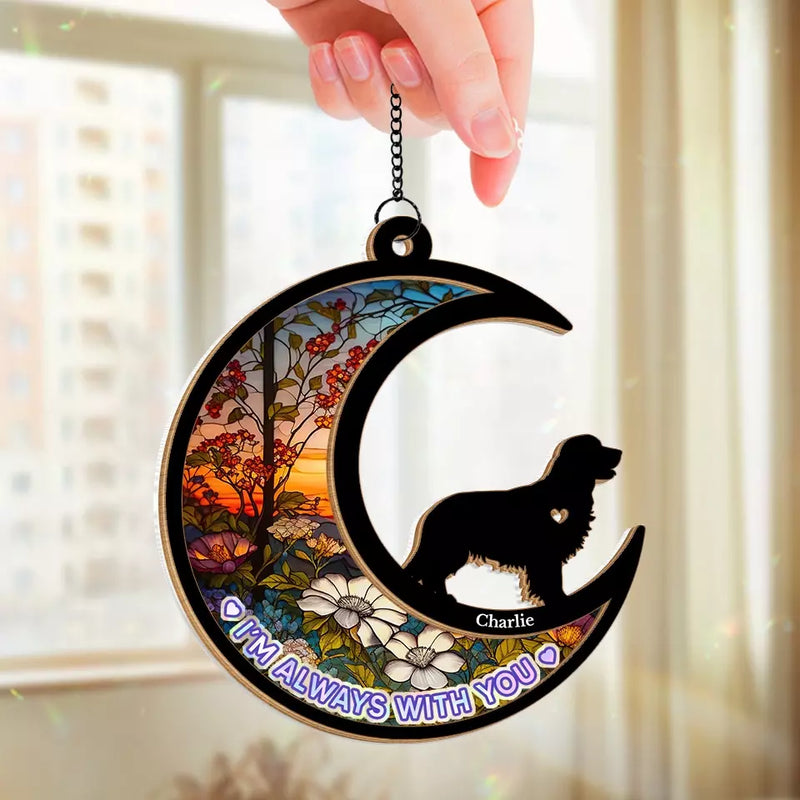 Custom Name Dog Memorial Gifts - Personalized Window Hanging Suncatcher