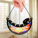 Custom Name Bear Family Gifts - Personalized Suncatcher Ornament
