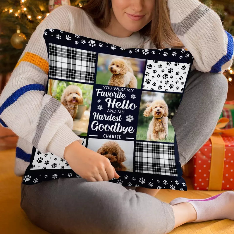 Custom Pet Photo Memorial Gifts for Dog Lovers - Personalized Pillow