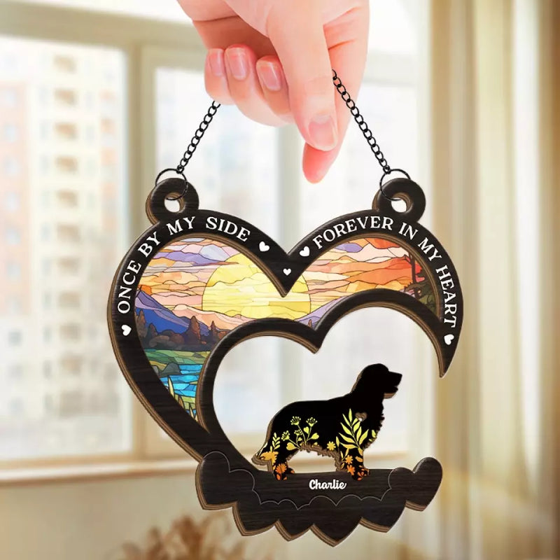 Custom Pet Memorial Gifts for Dog Lovers - Personalized Suncatcher Ornament