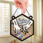 Custom Name Best Friends Gifts - Personalized Suncatcher Ornament