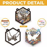 Custom Name Best Friends Gifts - Personalized Suncatcher Ornament