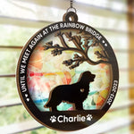 Custom Pet Memorial Rainbow Bridge Gifts - Personalized Suncatcher Ornament