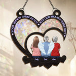 Custom Name Memorial Angel Family Gifts - Personalized Window Hanging Suncatcher