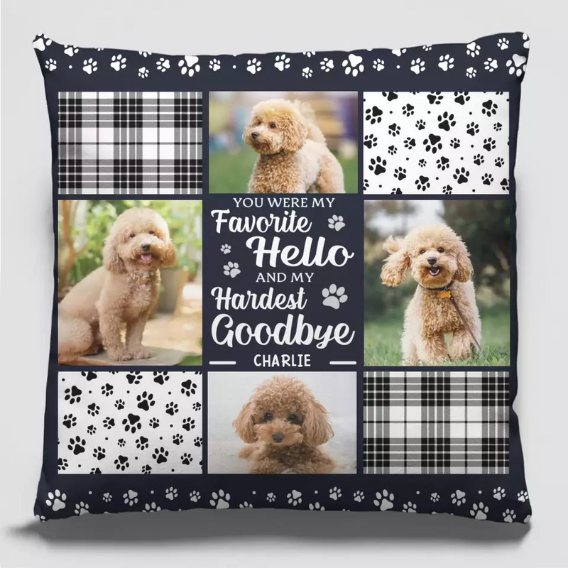 Custom Pet Photo Memorial Gifts for Dog Lovers - Personalized Pillow