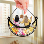 Custom Name Best Friend Gifts for Women - Personalized Suncatcher Ornament