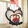 Together Is My Favorite Place To Be - Couple Personalized Window Hanging Suncatcher - Gift For Husband Wife, Anniversary