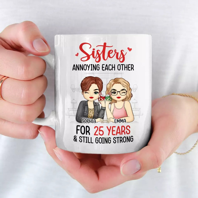 Custom Name Sister Gifts for Women - Personalized Mugs