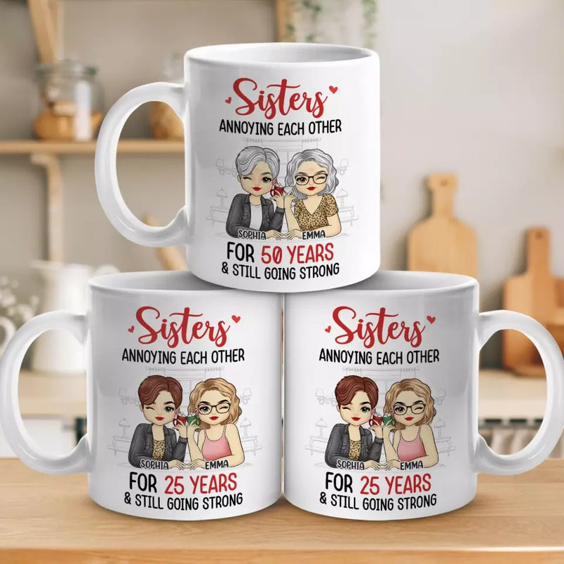 Custom Name Sister Gifts for Women - Personalized Mugs