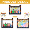 Happiness Is Being Surrounded By Family - Family Personalized Window Hanging Suncatcher - Gift For Family Members