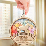 Custom Pet Memorial Gifts for Dog Lovers - Personalized Suncatcher Ornament