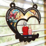 Custom Name Grandma and Granddaughter Gifts - Personalized Suncatcher Ornament