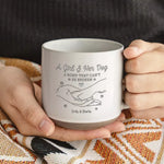 Custom Name Girl and Dog Gifts - Personalized Pottery Mug