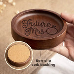 Custom Name Future Mrs Wedding Gift for Bride - Personalized Jewelry Dish