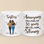 Custom Name Sister Gifts for 50 Years - Personalized Mugs