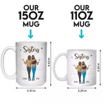 Custom Name Sister Gifts for 50 Years - Personalized Mugs