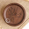 My Life Started The Day I Met You - Couple Personalized Custom Wooden Jewelry Dish - Gift For Husband Wife, Anniversary