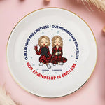 Custom Name Friendship Gifts for Best Friends - Personalized Jewelry Dish